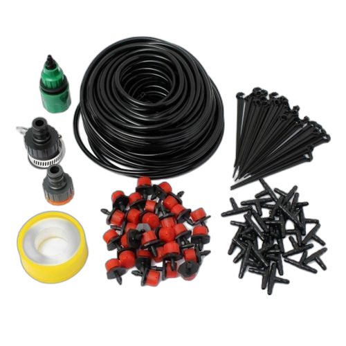 Ensemble d'irrigation goutte à goutte intelligent pour arrosage de jardin, 25m, 30 goutteurs