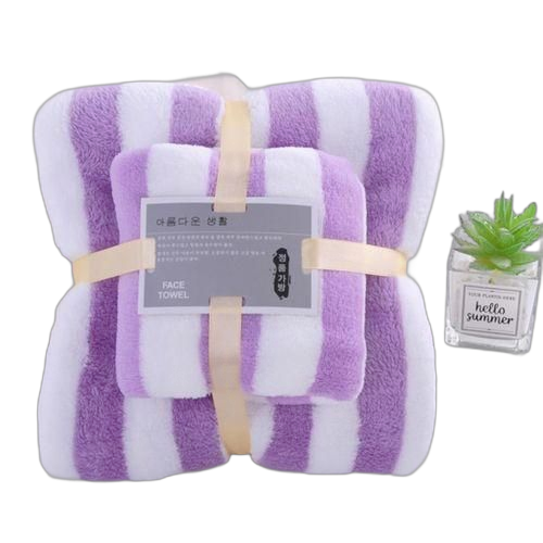 Ensemble de 02 serviettes de bain pour bébé et maman , légère, absorbante, multifonctions vlt