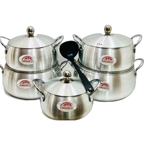 Ensemble de 5 bols inox avec 1louche – Image 2