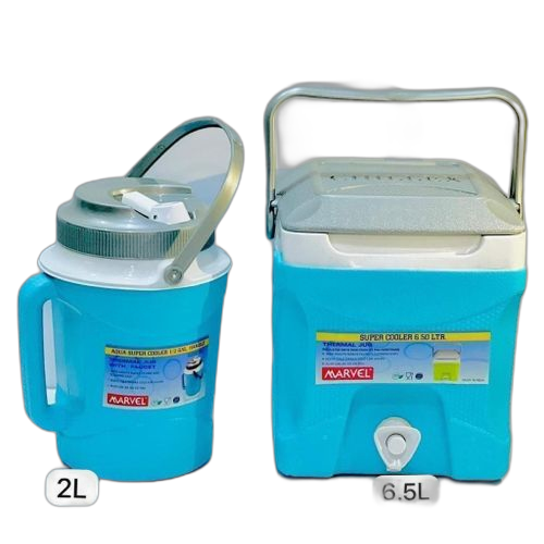 Ensemble glacière portable 6,5 litres + 2litres