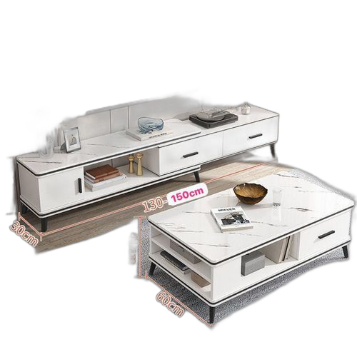 Ensemble meuble tv 150cm et table