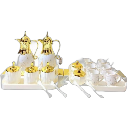 Ensemble vaisselle de 27 pièces blanches service de table