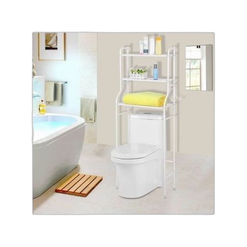 Etagère de salle de bain, toilettes wc blanc – Image 10