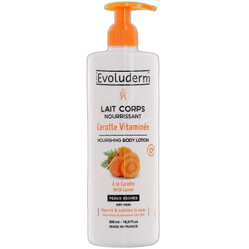 Evoluderm lait corps nourissant carotte 500ml