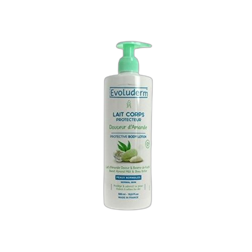 Evoluderm lait corps protecteur douceur d'amande 500 ml