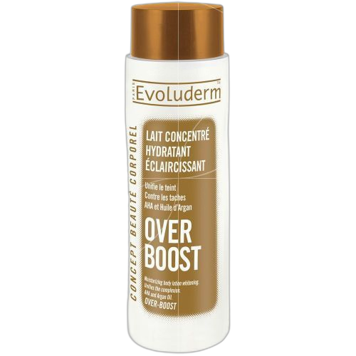 Evoluderm lait eclaircissant over boost 500ml + huile de bauté à l'huile d'argan 100ml