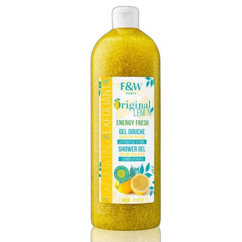 Fair & white gel de douche exfoliantlemon à l'extrait de citron940 ml