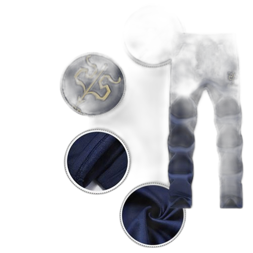 Fashion 2pcs ensemble de sportswear pour hommes bleu foncé
