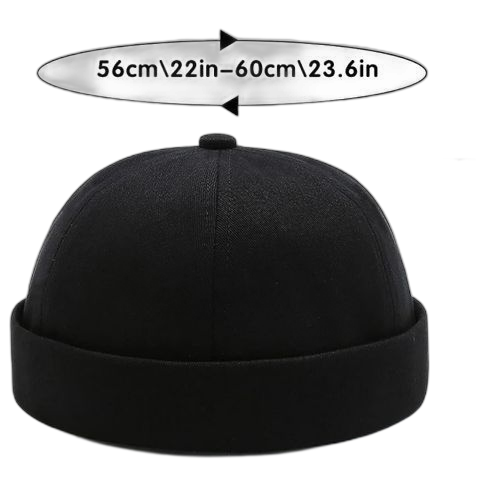 Fashion bonnet docker marin casquette sans visière velours marron