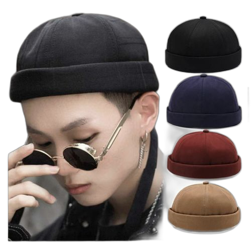 Fashion bonnet docker marin casquette sans visière velours beige