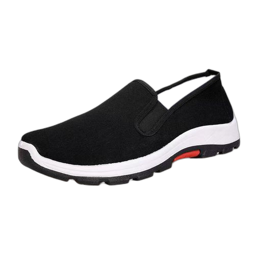 Fashion chaussures de randonnée respirantes en tissu noir, chaussures de sécurité de travail