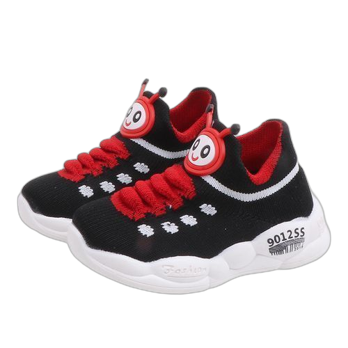 Fashion chaussures enfant tennis respirables noir