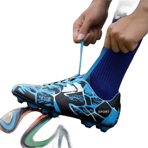 Fashion chaussures foot antidérapantes bleu