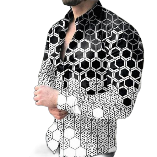 Fashion chemise à manches longues pour hommes blanc