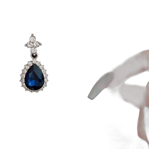 Fashion ensemble de bijoux strass bleu pour femmes