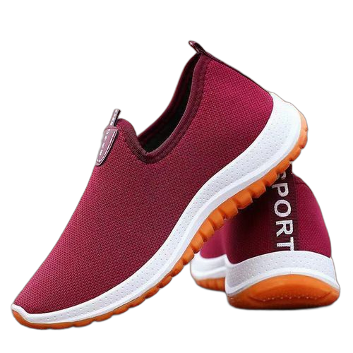 Fashion femme baskets de sport slip on sneakers pour femme bt59 rouge