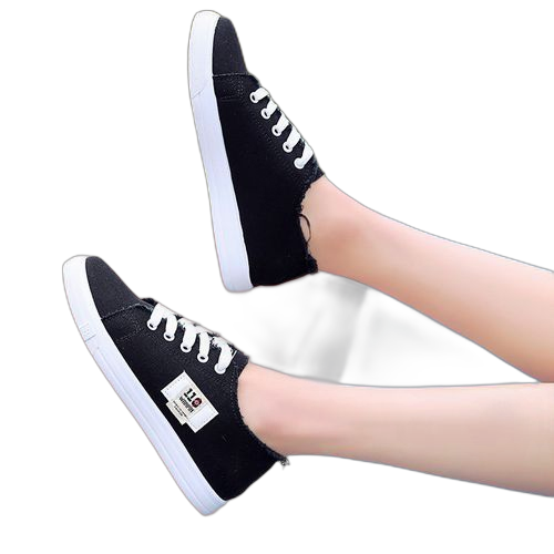Fashion femmes chaussures à lacets toile sneakers