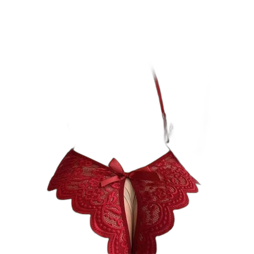 Fashion fun lingerie avec cravate et sexy dos nu dentelle body sexy