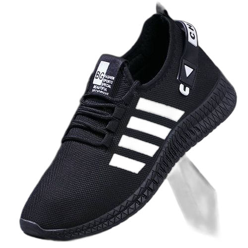 Fashion hommes mesh sneakers fashion chaussures de sport noir