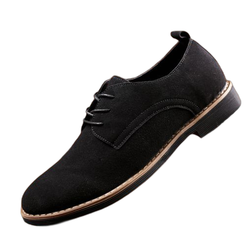 Fashion hommes oxford mocassins pu daim officiel chelsea chaussures company noir