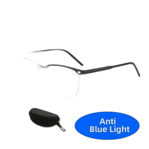 Fashion lunettes tendance homme anti lumière bleue + étui à lunettes