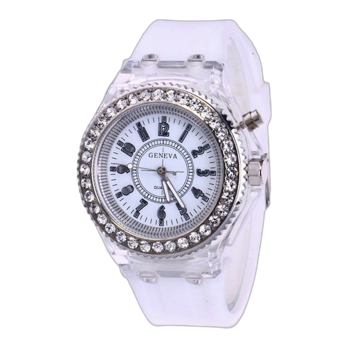 Fashion montre a quartz cadran lumineux blanc – Image 2