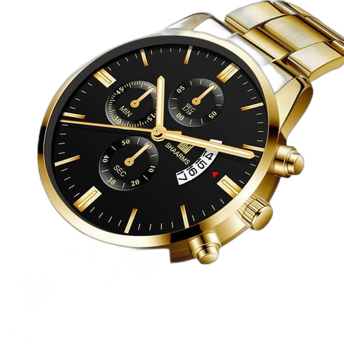 Fashion montre a quartz pour homme noir – Image 3