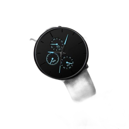 Fashion montre a quartz pour homme noir – Image 22