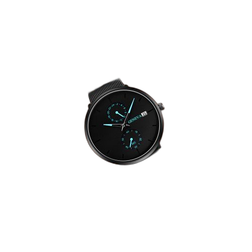 Fashion montre a quartz pour homme noir – Image 12