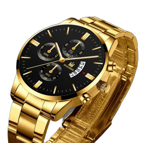 Fashion montre a quartz pour homme noir – Image 4