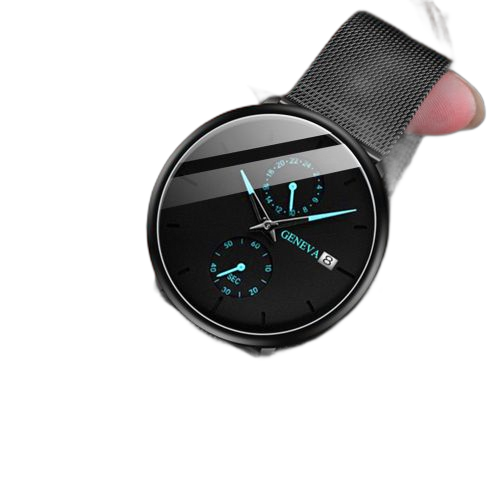 Fashion montre a quartz pour homme noir – Image 13
