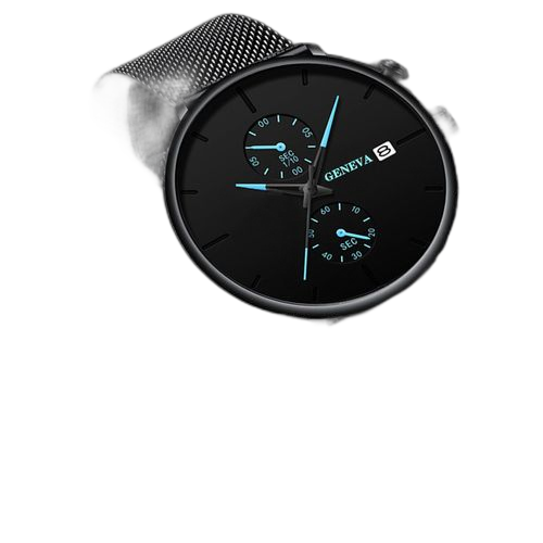 Fashion montre a quartz pour homme noir – Image 7