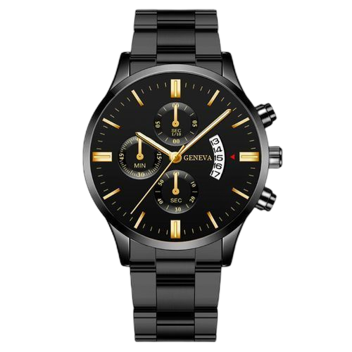 Fashion montre analogique cadran rond pour hommes – Image 2