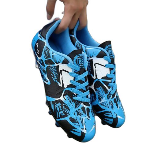 Fashion nouvelles chaussures de football antidérapantes chaussures pour hommes bleu