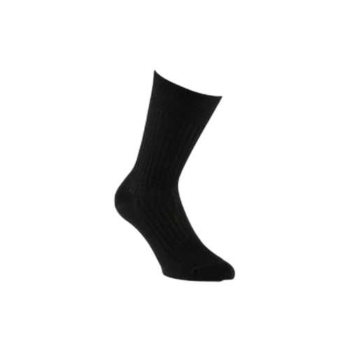 Fashion pack de 5 paires de chaussettes mi longs noires en coton