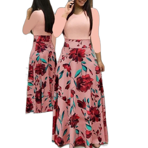 Fashion robe femme mode robe soirée habillement femme robe ce soiree imprimee longue