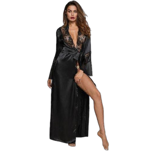 Fashion robe longue femme noire sexy glamour valentine