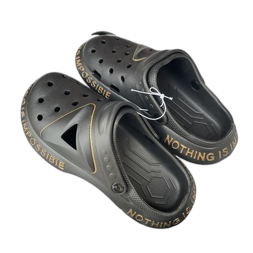 Fashion sandale sabot crocs orthopédiques noirbasket / shoes nothing is impossible – Photo produit Dakar Sénégal – Livraison rapide Fashion sandale sabot crocs orthopédiques noirbasket / shoes nothing is impossible. Gagnez du temps et de l'argent avec Diaytar