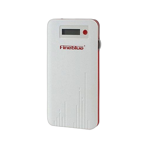 Fine blue power bank d60 9000 mah + led blanc