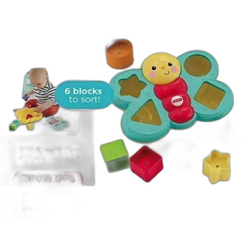 Fisher price jeu d’association et de trieur de formes en papillon