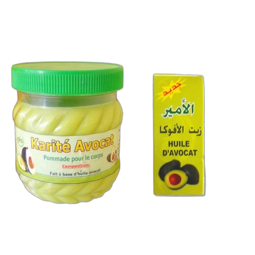Gamme karité avocat (crème 200g + huile avocat 60ml)