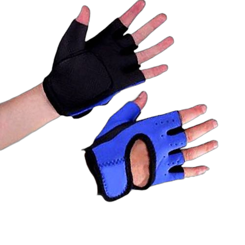 Gants de sport demi doigt unisexe m3 noir/rouge