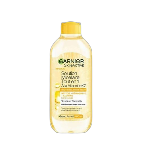 Garnier gamme garnier vitamine c eau micellaire + masque + créme solaire