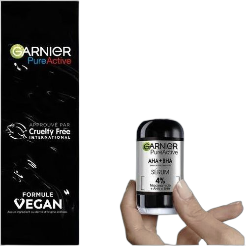 Garnier skin active serum anti imperfections au aha + bha & charbon 30ml