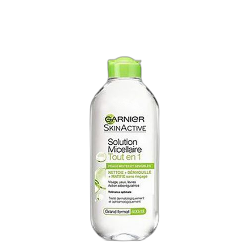 Garnier skin active solution micellaire tout en 1 peaux sensibles 100ml