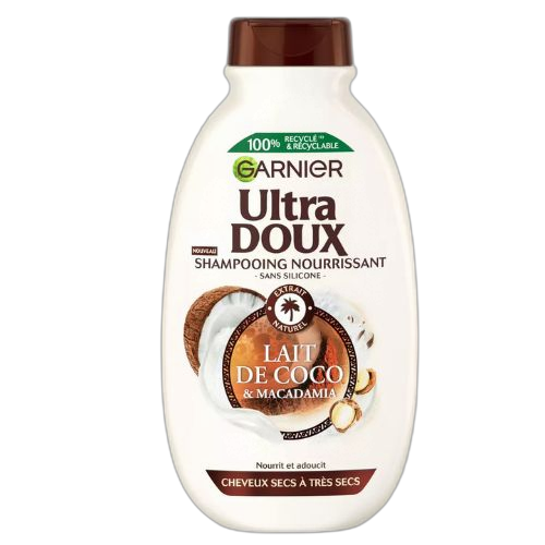 Garnier ultra doux shampoing nourrissant lait de coco & macadamia 300ml