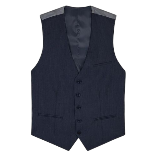 Gilet de costume pour homme bleu marine