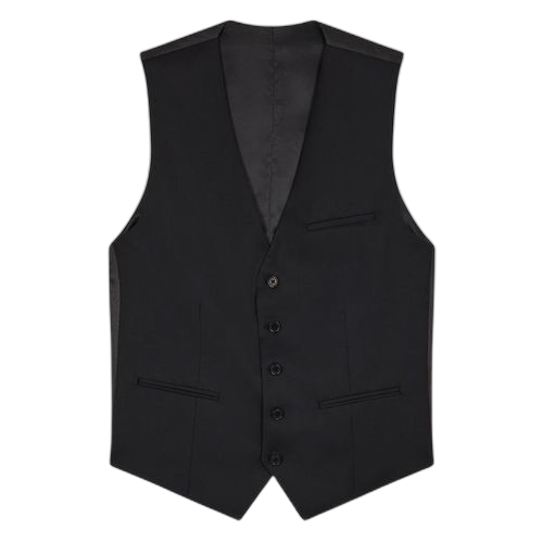 Gilet de costume pour homme noir