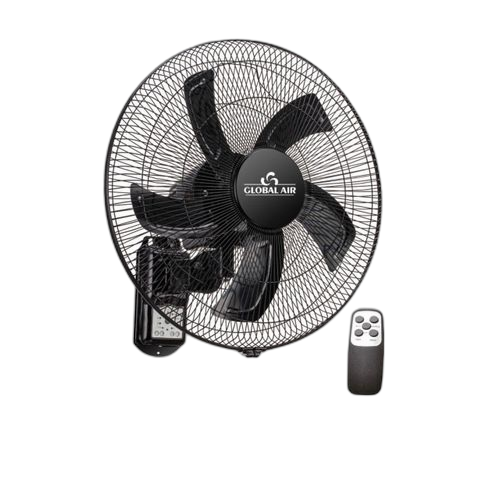 Global air ventilateur muralavec télécommandenoirge 2306rc