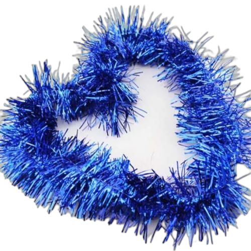 Guirlande de noel bleu pour décoration sapin de noel2 mètres